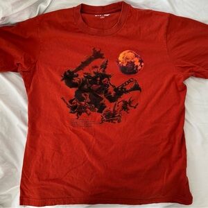 The Legend of Zelda: Tears of the Kingdom Uniqlo Orange Graphic Short Sleeve Tee